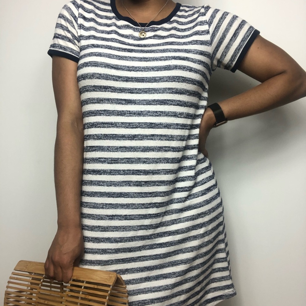 Striped cotton dress